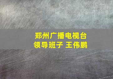 郑州广播电视台领导班子 王伟鹏